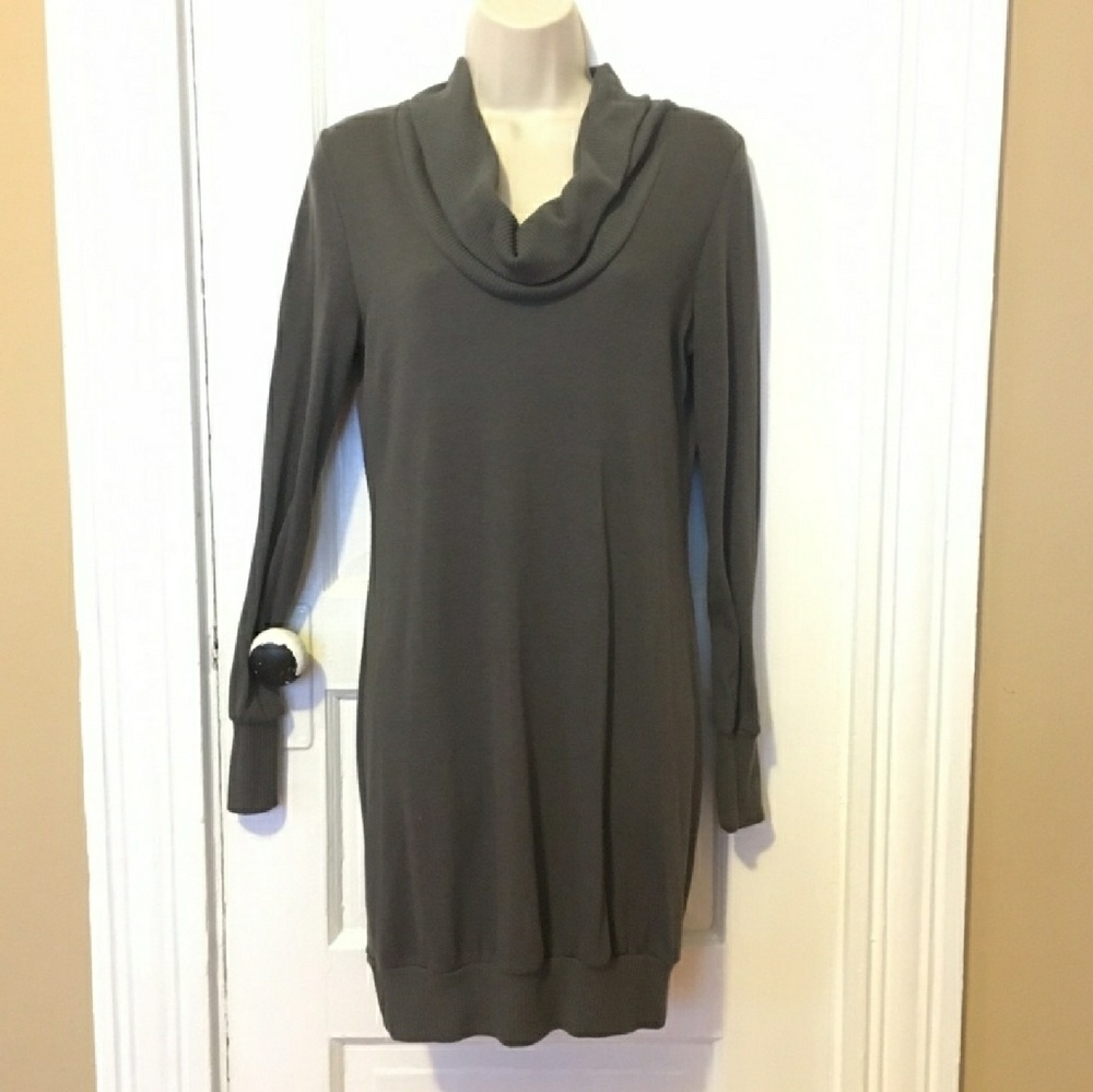 Charcoal sweater dress